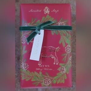 Scented Holiday Soap - Red and Green Goats Milk & Rose